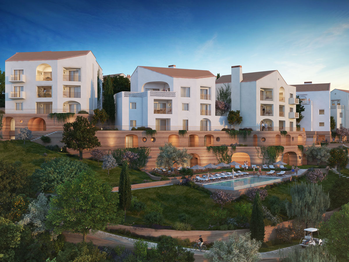 Fully furnished 2 bedroom apartment for sale in the Algarve in a luxury residence with a golf course