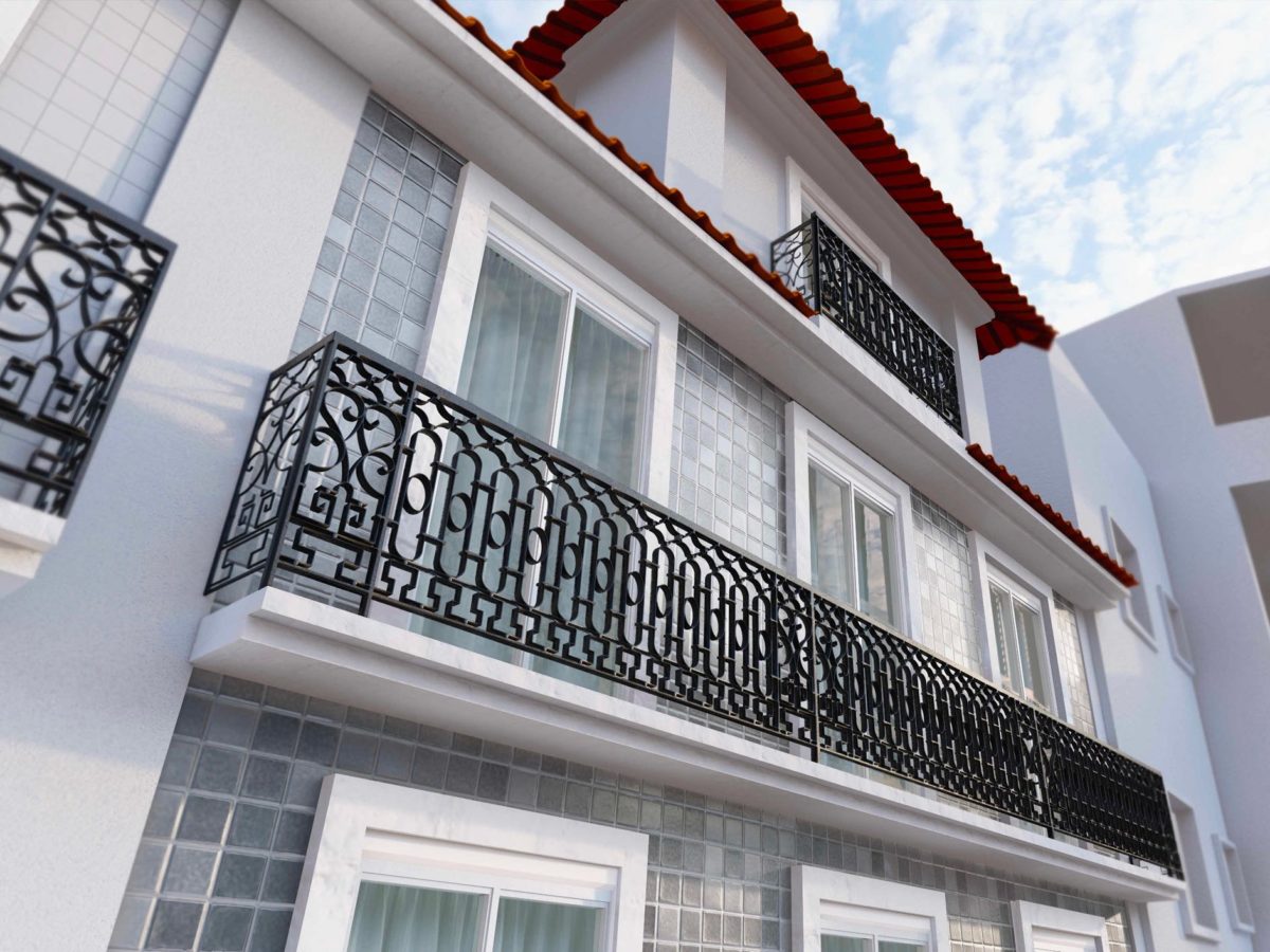 New 1 bedroom apartment in Lapa, Lisbon, condo with swimming pool